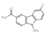 1-(6-氯-9-甲基-9H-咔唑)乙酮结构式