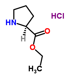 L-脯氨酸乙酯盐酸盐结构式