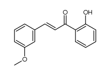 (2E)-1-(2-hydroxyphenyl)-3-(3-methoxyphenyl)prop-2-en-1-one结构式