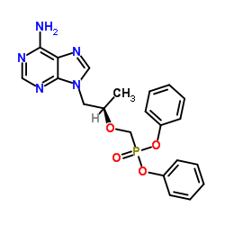 Diphenyl ({[(2R)-1-(6-amino-9H-purin-9-yl)-2-propanyl]oxy}methyl)phosphonate结构式