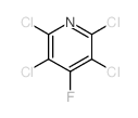 2,3,5,6-四氯-4-氟吡啶结构式