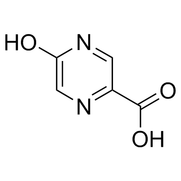 5-羟基吡嗪-2-羧酸结构式