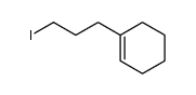 1-(3-iodopropyl)-1-cyclohexene结构式