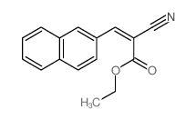 2-Propenoic acid,2-cyano-3-(2-naphthalenyl)-, ethyl ester Structure