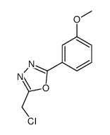 2-(chloromethyl)-5-(3-methoxyphenyl)-1,3,4-oxadiazole Structure