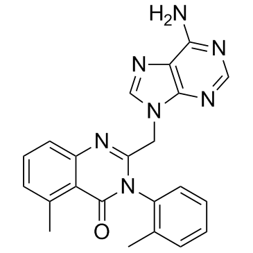2-[(6-氨基-9H-嘌呤-9-基)甲基]-5-甲基-3-(2-甲基苯基)-4(3H)-喹唑啉酮图片