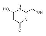 6-羟基-2-(羟基甲基)-4(3h)-嘧啶酮结构式