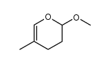 2-methoxy-5-methyl-3,4-dihydro-2H-pyran结构式