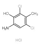 6-Amino-2,4-dichloro-3-methylphenol hydrochloride structure