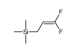 3,3-difluoroprop-2-enyl(trimethyl)silane结构式