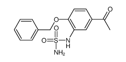 (9CI)-[5-乙酰基-2-(苯基甲氧基)苯基]-磺酰胺结构式
