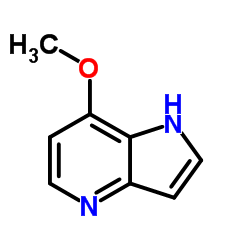 7-甲氧基-4-氮杂吲哚结构式