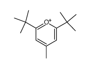 2,6-di-tert-butyl-4-methylpyrylium cation Structure