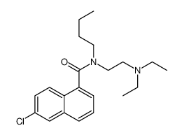 N-Butyl-N-[2-(diethylamino)ethyl]-6-chloro-1-naphthalenecarboxamide结构式