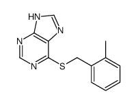 6-[(2-methylphenyl)methylsulfanyl]-7H-purine Structure