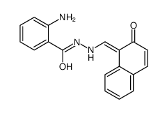 N'-[(2-Hydroxy-1-naphtyl)methylene]-2-aminobenzhydrazide结构式