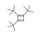 1,2,3-tritert-butylcyclobuta-1,3-diene结构式