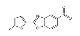 2-(5-methylthiophen-2-yl)-5-nitro-1,3-benzoxazole结构式