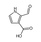 1H-Pyrrole-3-carboxylicacid,2-formyl-(9CI)结构式