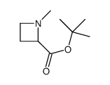 tert-Butyl 1-methyl-2-azetidinecarboxylate结构式
