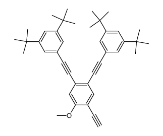 1,2-Bis-(3,5-di-tert-butyl-phenylethynyl)-4-ethynyl-5-methoxy-benzene Structure