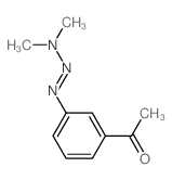 1-(3-dimethylaminodiazenylphenyl)ethanone结构式