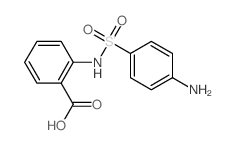 Benzoic acid, 2-(((4-aminophenyl)sulfonyl)amino)-结构式