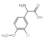 AMINO-(3-CHLORO-4-METHOXY-PHENYL)-ACETIC ACID Structure