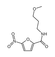 N-(3-methoxypropyl)-5-nitrofuran-2-carboxamide结构式