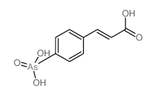 (E)-3-(4-arsonophenyl)prop-2-enoic acid Structure