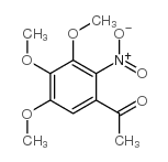 2’-硝基-3’,4’,5’-三甲氧基苯乙酮结构式