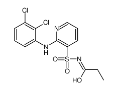 N-[2-(2,3-dichloroanilino)pyridin-3-yl]sulfonylpropanamide结构式