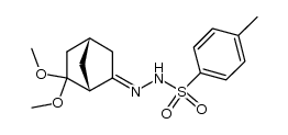 6,6-Dimethoxybicyclo[2.2.1]heptan-2-on-p-tolylsulfonylhydrazon结构式