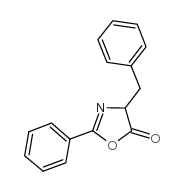 4-苄基-2-苯基-2-噁唑啉-5-酮结构式