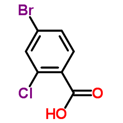 4-Bromo-2-chlorobenzoic acid Structure