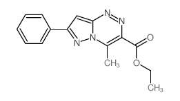ethyl 2-methyl-8-phenyl-1,4,5,9-tetrazabicyclo[4.3.0]nona-2,4,6,8-tetraene-3-carboxylate结构式