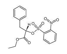 (S)-3-phenyllactic acid ethyl ester o-nitrobenzenesulfonate结构式