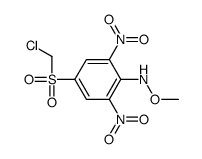 4-(chloromethylsulfonyl)-N-methoxy-2,6-dinitroaniline结构式