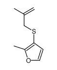 2-methyl-3-(2-methylprop-2-enylsulfanyl)furan Structure