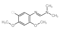 N-(5-chloro-2,4-dimethoxy-phenyl)-N,N-dimethyl-methanimidamide结构式