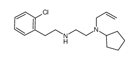 N-2-(2-chlorophenyl)ethyl-N'-allyl-N'-(cyclopentyl)ethane-1,2-diamine结构式