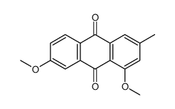 1,7-dimethoxy-3-methylanthracene-9,10-dione结构式