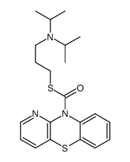 10H-Pyrido[3,2-b][1,4]benzothiazine-10-carbothioic acid S-[3-(diisopropylamino)propyl] ester structure