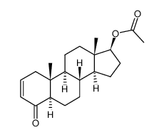 17β-acetyloxy-5α-androst-2-en-4-one结构式