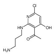 3-acetyl-2-(3-aminopropylamino)-6-chloro-1H-pyridin-4-one Structure