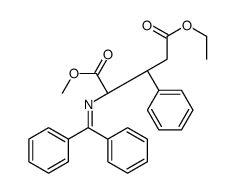 5-O-ethyl 1-O-methyl (2S)-2-(benzhydrylideneamino)-3-phenylpentanedioate Structure