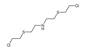 bis[2-(2-chloro-ethylsulfanyl)ethyl]amine Structure