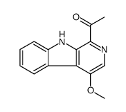 1-(4-methoxy-9H-pyrido[3,4-b]indol-1-yl)ethanone Structure