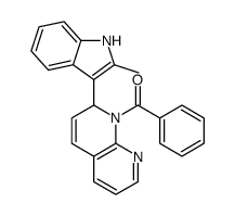 [2-(2-methyl-1H-indol-3-yl)-2H-1,8-naphthyridin-1-yl]-phenylmethanone结构式