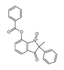 7-Benzoyloxy-2-methyl-3-oxo-2-phenylindolin-1-oxyl结构式
